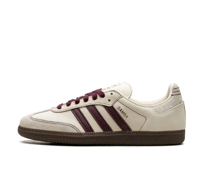 adidas Samba OG "Wonder White Maroon" - Görsel 5
